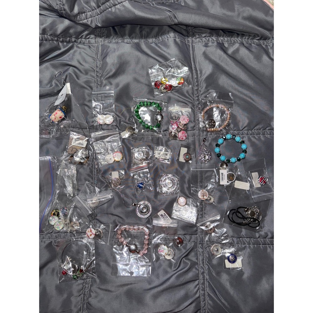 Ginger Snaps Jewelry Lot Bracelets Necklaces Interchangeable Snap Buttons Bulk